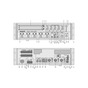 PA-1240-5zones: AMPLIFICATEUR MIXEUR PA 240W-RMS 5 zonesBranchement micro 5Zones PA-1120RCBranchement pour micro PTT, PA-4000PTT ou PA-4300PTTAnnonce automatique d'alarme par l'insert PA-1120DMT (en option)