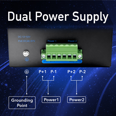 Cudy IG1008P Switch PoE industriel Gigabit à 8 ports