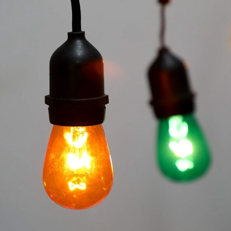 AV-S142 AVINET Ampoules S14 Colorées 2W - E27 Pack 5x Ampoules (Bleu-Rouge-Vert-Jaune-Violet)