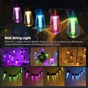 AV-S142 AVINET Ampoules S14 Colorées 2W - E27 Pack 5x Ampoules (Bleu-Rouge-Vert-Jaune-Violet)