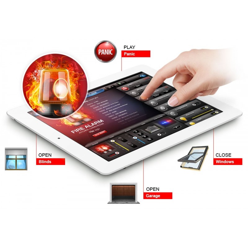 Fibaro FGSD-002-ZW5 &quot;Smoke Sensor 2&quot; Z-Wave Plus - Détecteur de fumée DAAF (norme EN14604)