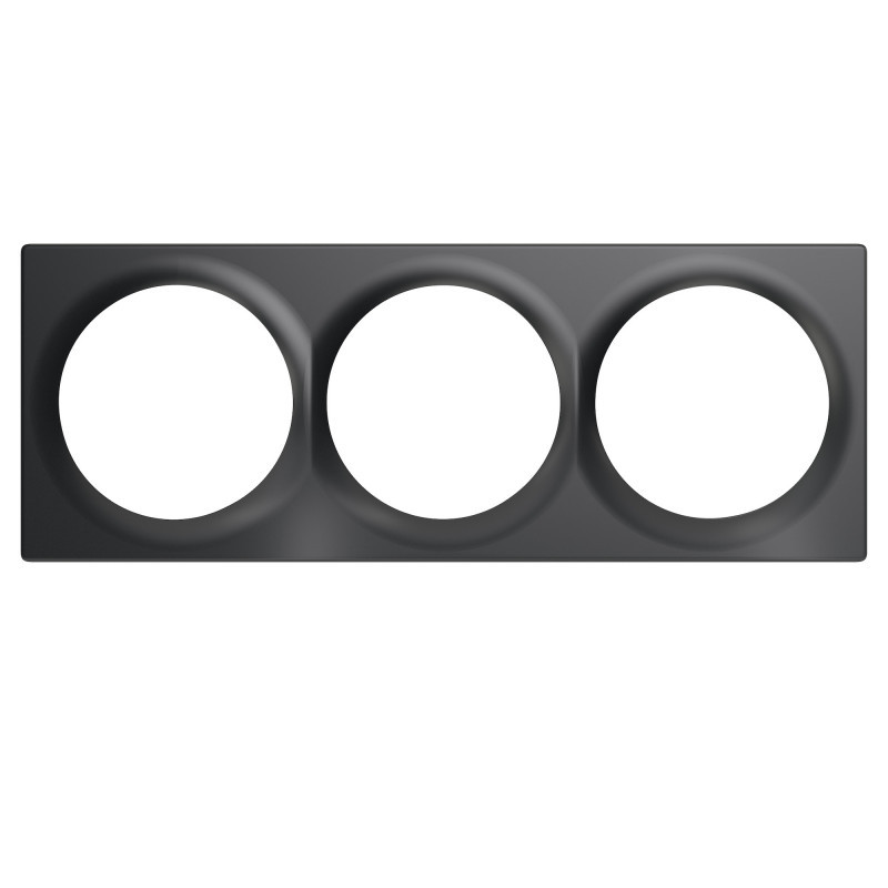 Plaque de finition Fibaro WALLI (Simple/Double/Triple) - Anthracite
