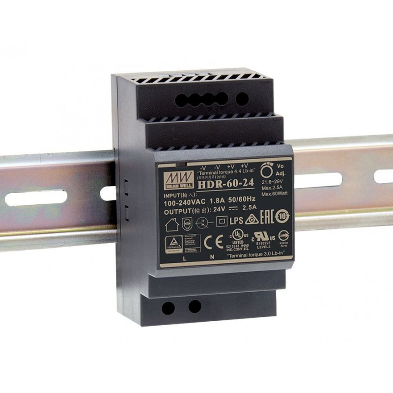 MULTICOMP PRO  MP-LI60-20B24PR2 Alimentation 24 VDC, 60W Montage sur rail DIN