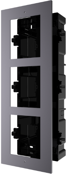 Hikvision DS-KD-ACF3 (plastique) montage encastré 3 modules plastique acier