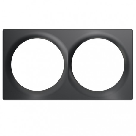Plaque de finition Fibaro WALLI Double - Anthracite