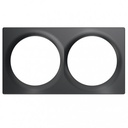 Plaque de finition Fibaro WALLI Double - Anthracite