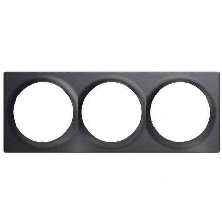 Plaque de finition Fibaro WALLI Triple- Anthracite