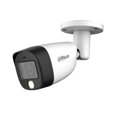 DAHUA HDCVI HAC-HFW1500CM-IL-A Bullet Camera  5MP Smart Dual Light  2.8mm  IR &amp; Full Color• LED •IP67 •Metal •Audio Mic-In