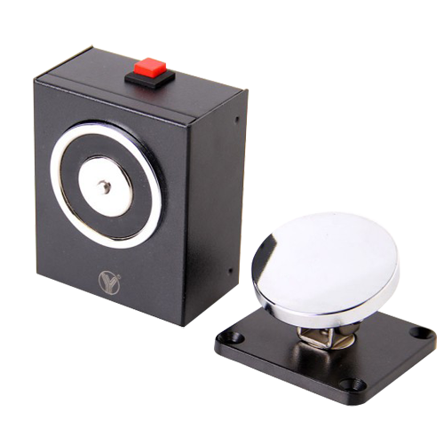 YD-604 Arrêt de porte de secours - Force de maintien jusqu'à 50Kg - Bouton de fermeture manuelle - Convient pour portes simples et doubles - DC24V