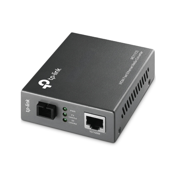 TP-LINK MC111CS - Convertisseur fibre optique - Mono Mode  SC / 100Mbs - jusqu'à 20 km - 1 550 (émission)/1 310 (réception) nm