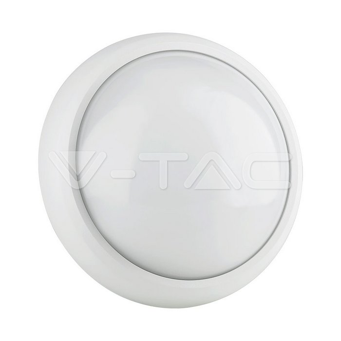 VT-8014 8W Plafonier Blanc  Led Rond Etanche IP-54 - 6000K