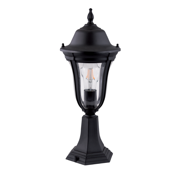96204MF/BK - MARK 204 LANTERN STAND 1XE27 BLACK H490
