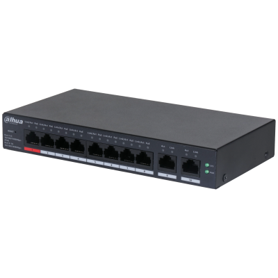 Dahua CS4010-8GT-110 10-Port Cloud Managed Gigabit Switch 8-Port PoE 110W - 2-Port  Gigabit Uplink