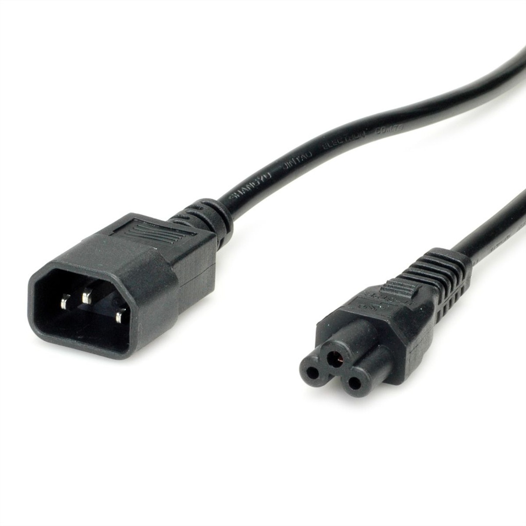 Roline-Value 19.99.1119 Power Cable IEC320/C14 Male - C5 Female, black
