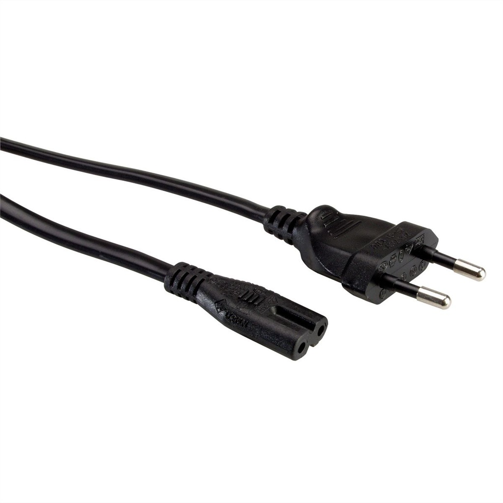 Roline-Value 19.99.2096 Euro Power Cable, 2-pin, black
