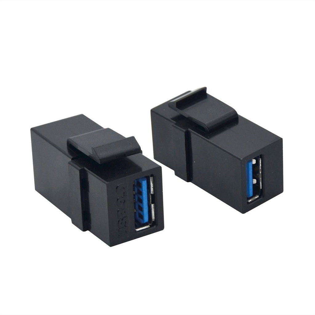 VALUE USB 3.2 Gen 1 Keystone Module, 1pc/set, black