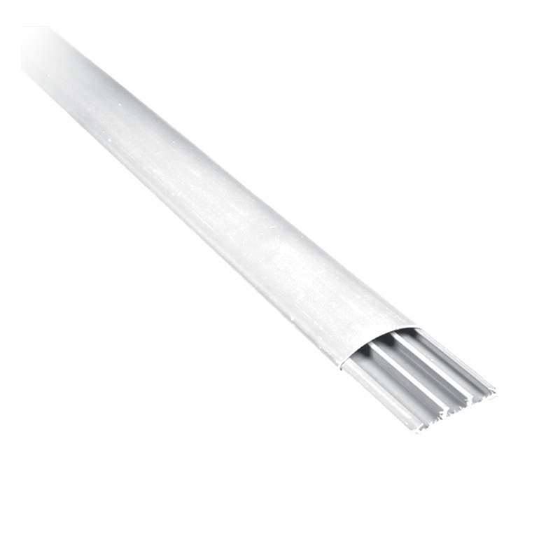 GOULOTTE PVC SUR PLANCHER GRIS 50x12 Barre 2m
