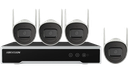 Hikvision NK44W0H Kit vidéosurveillance sans fil WIFI 4 caméras Bullet  4MP 2.8mm Exterieur  Audio In Sans Disque Dur