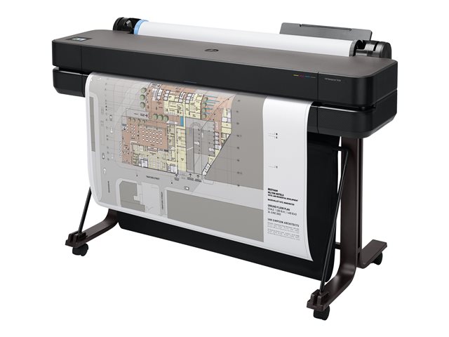 Imprimante HP DesignJet T630 Imprimante grand format 36&quot; couleur jet d'encre A0, ANSI D, rouleau (91,4 cm x 45,7 m) 2400 x 1200 ppp jusqu'à 0,5 min/page (monochrome) / jusqu'à 0,5 min/page (couleur) USB 2.0, LAN, Wi-Fi Poids: 54,00 KG