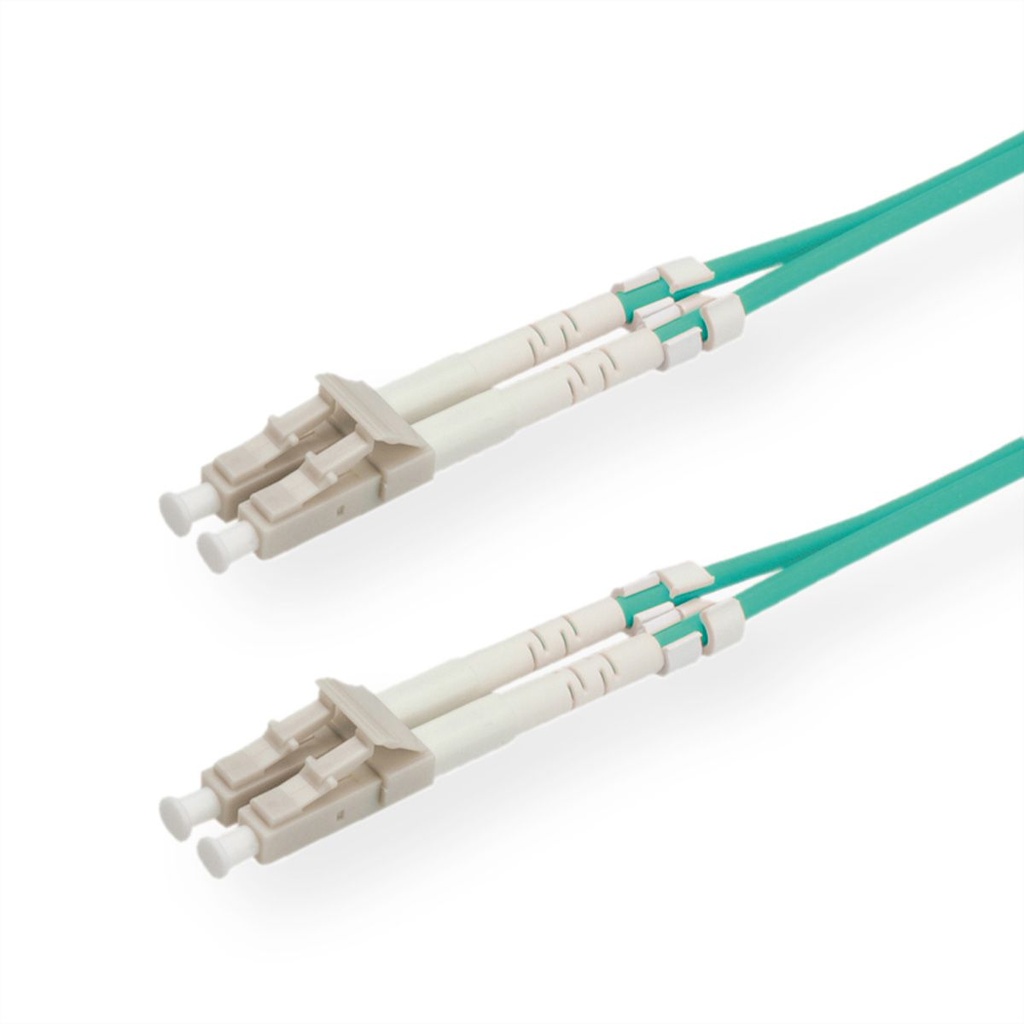 VALUE Fibre Optic Jumper Cable Mulitimode, 50/125µm, LC/SC, OM3, turquoise