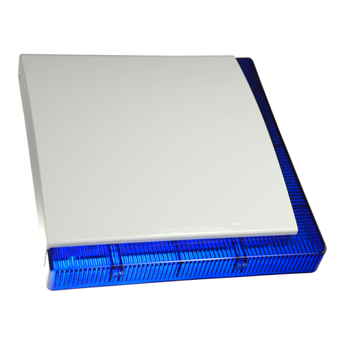 VEGA-PLUS  Sirène cablée pour extérieur grade 3 - 112 dBA - LEDs de signalisation Lumière bleue - Batterie de secours incluse