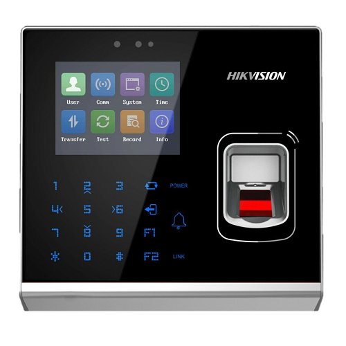 Hikvision DS-K1T201EF  Lecteur biométrique sur IP avec lecteur de badge EM, clavier et écran LCD