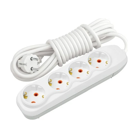 Nilson Bloc multiprise 4X câble 3m blanc