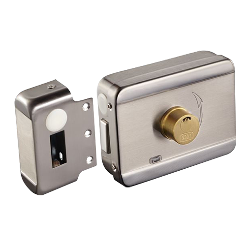  K-703B Serrure électromécanique de surface Cylindre avec clés incluses NC Normalement fermé (Fail Safe) 