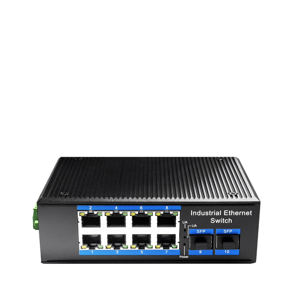 Cudy IG1008S2P Switch PoE industriel Gigabit à 8 ports avec 2 ports SFP Gigabit