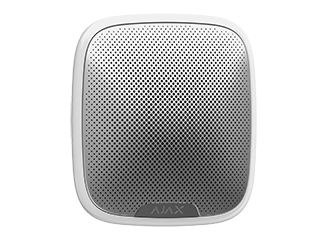 Ajax Sirène pour extérieur  sans fil ,  Lumière et signal sonore , alimenté par batterie ou 12V DC
