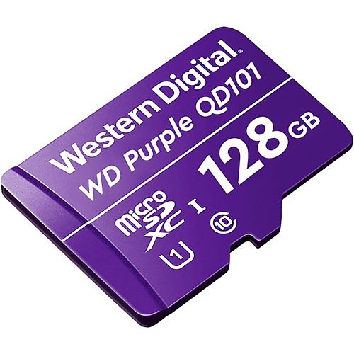 Western Digital Purple  128Gb micSDXC WDD128G1P0C Class C10 For Surveillance