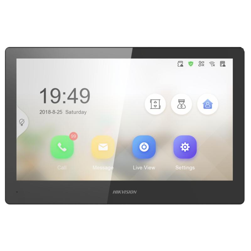 DS-KH8520-WTE1 Poste intérieur d'interphone vidéo avec écran tactile 10 pouces