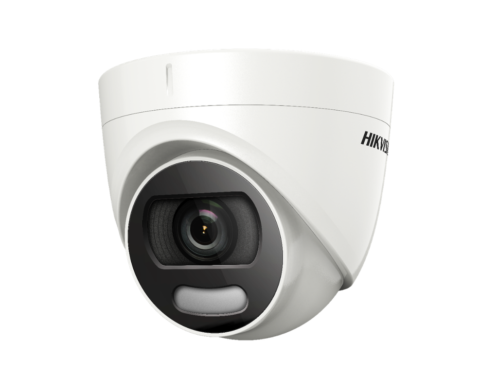 HIKVISION HD-TVI DS-2CE72HFT-F 3.6mm 5MP ColorVu Turret Camera, 20m White Light, IP67