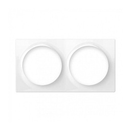 [FG-Wx-PP-0003] Plaque de finition Fibaro WALLI Double - Blanc