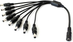 [DCF-8DCM] DC Splitter Cable 1 to 4; Female input, Male output 40cm