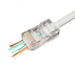 [CON-CAT6UTP-EZ(50)] RJ45 UTP-CAT6  Connecteurs traversants Pour sertir/ Pack 50PCS