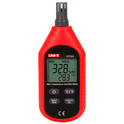 [UT333] Uni-Trend - Mini compteur de température et d'humidité - Écran LCD rétroéclairé - 