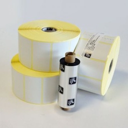 [ETIQ-PAP7651] Etiquette Papier, 76x51 mm, 1370 etiq./roul rubans recommandes: 2300 wax