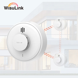 [HY-HT10A-R8] HY-HT10A-R8 Alarme de chaleur autonome à batterie scellée, 10 ans Wisulink interconnectée sans fil