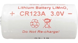 [CR-123A(2)] Hikvision CR-123A(Pack:2)  Lithium Batterie 1600 mAh Utilisée avec le contact de porte, la sirène extérieure, le détecteur intérieur, etc.