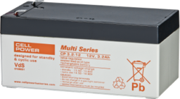 [BAT-12V-3.2AH] Batterie 12V - 3.2Ah  Cellpower CP 3.2 - 12 -  Dim 134x67x67m