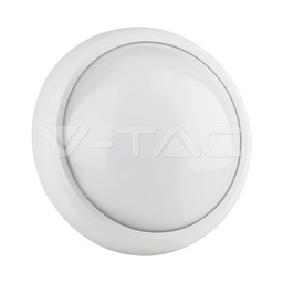 [4997] VT-8014 8W Plafonier Blanc  Led Rond Etanche IP-54 - 6000K