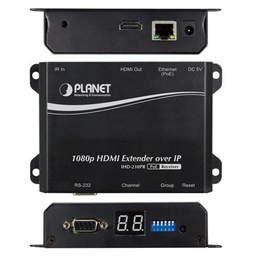 [IHD-210PR] PLANET IHD-210PR 100M HDMI Extender Receiver over IP with PoE - High Definition Digital Signage