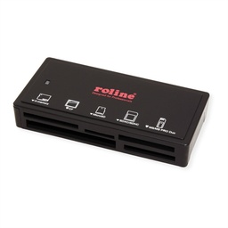 [CARDRW-15.08.6248] ROLINE USB 3.2 Gen 1 Multi Card Reader, external, black, black