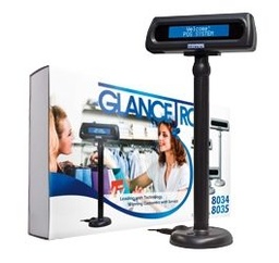 [POS-AC01] AFFICHEUR CLIENT Glancetron 8035 USB -2x20 characters (LCD), USB (RS232 emulation)ESC/POS