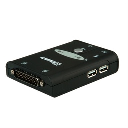 [14.99.3250] Roline-Value 14.99.3250 KVM Switch &quot;Star&quot;, 1U - 2 PCs, HDMI, USB