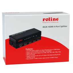 [14.01.3586] Roline  14.01.3586 HDMI Splitter, 4K, 4x Sorties