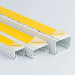 [DLX-40625] 40x25 SELF ADHESIVE PVC CABLE TRUNKING Bar 2m