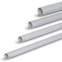 [DLX-80140] Ø 40 - 3m Bare PVC RIGID CONDUIT LIGHT GREY