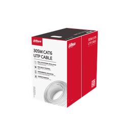 [PFM923I-6UN-C] Dahua PFM923I-6UN-C 305m UTP CAT6 LSZH  - Cuivre de haute pureté ; Sans Halogene Certifié classe ignifuge CE CPR Eca - Gaine Blanche